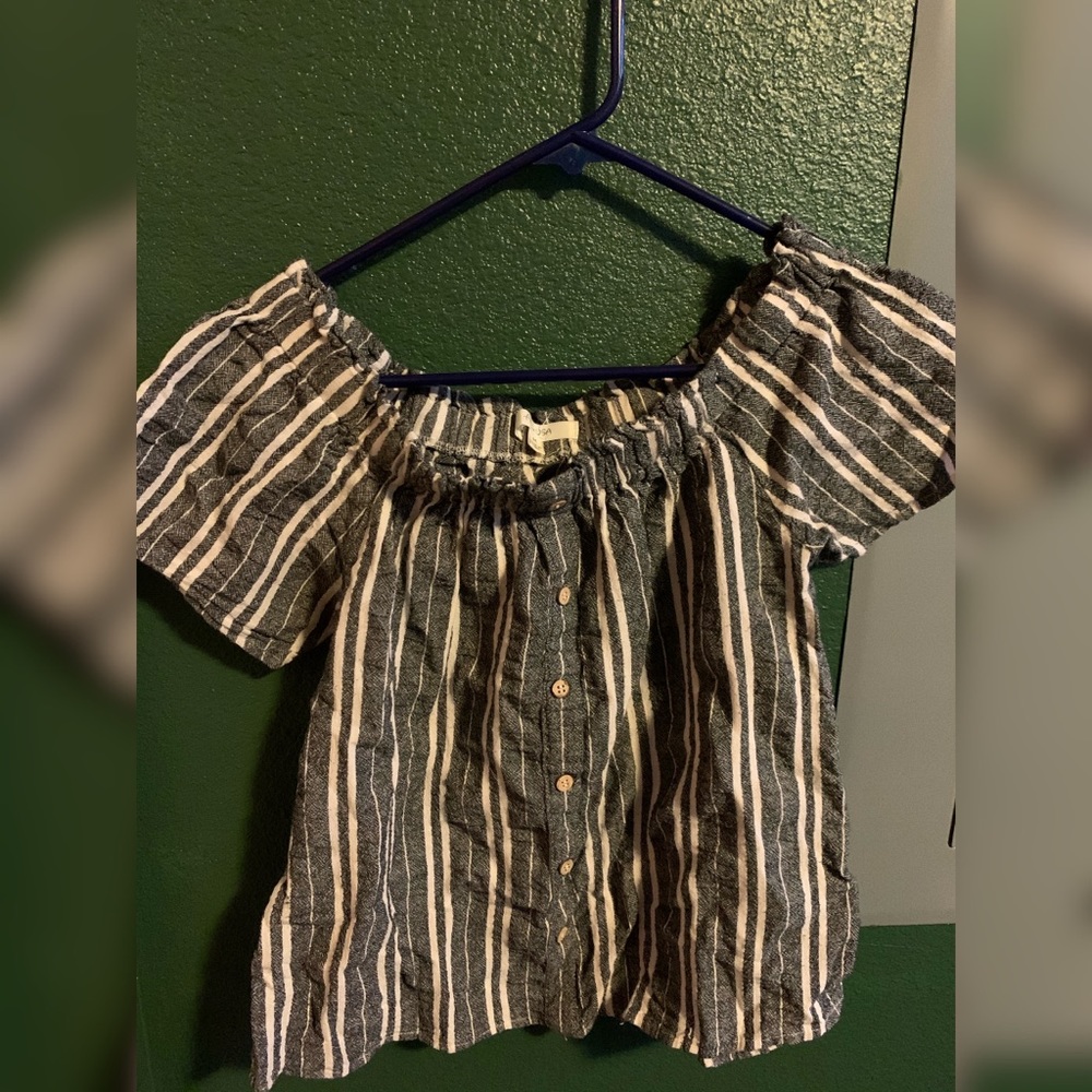 Ying and Yang Off Shoulder Top